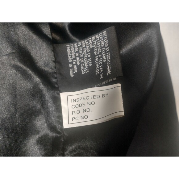 IZZI  LEATHER Black jacket large (298 of 300) Rn 38843 - Picture 10 of 16